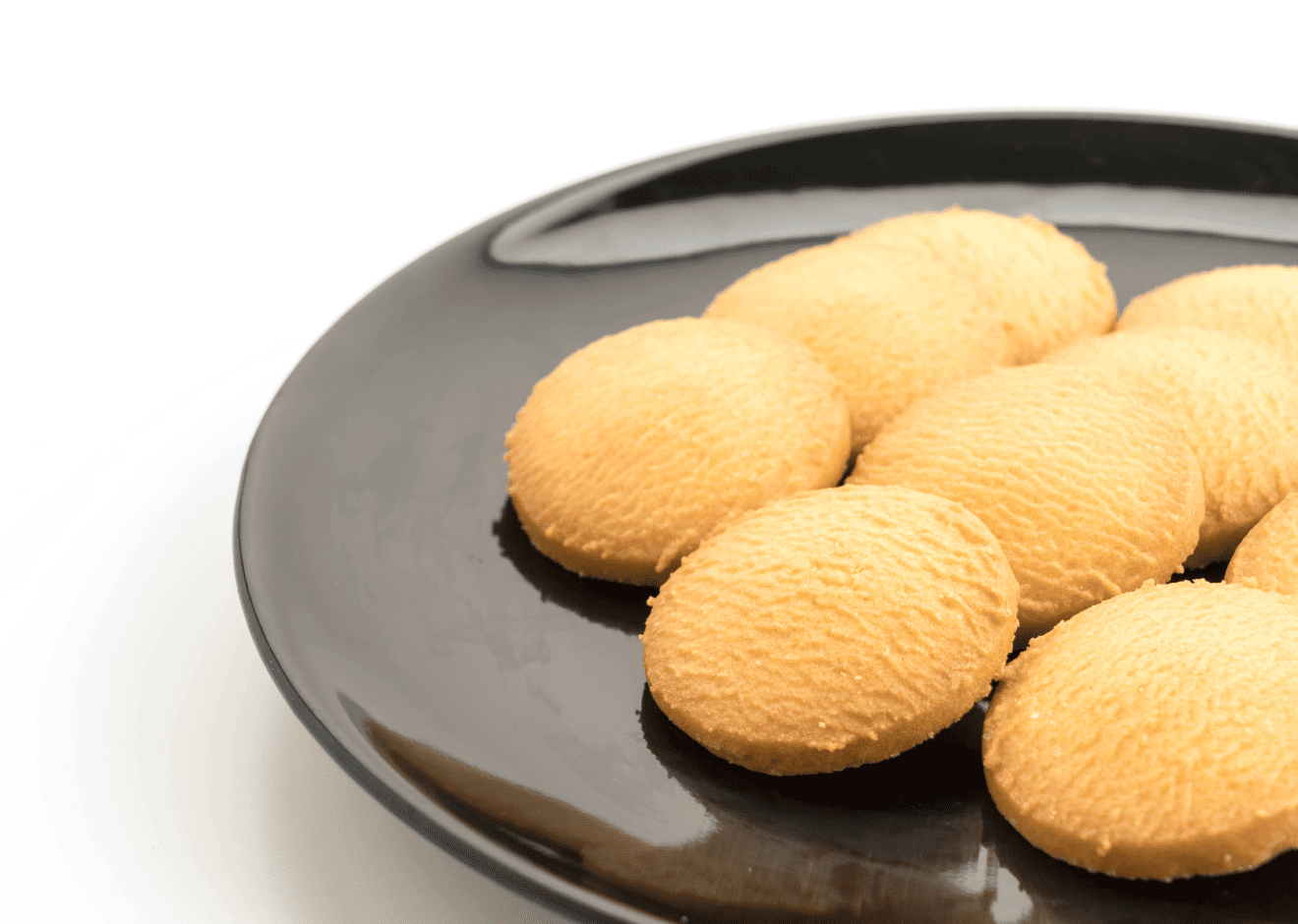 plate of shortbread cookies