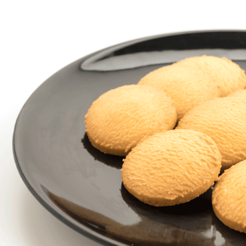 plate of shortbread cookies