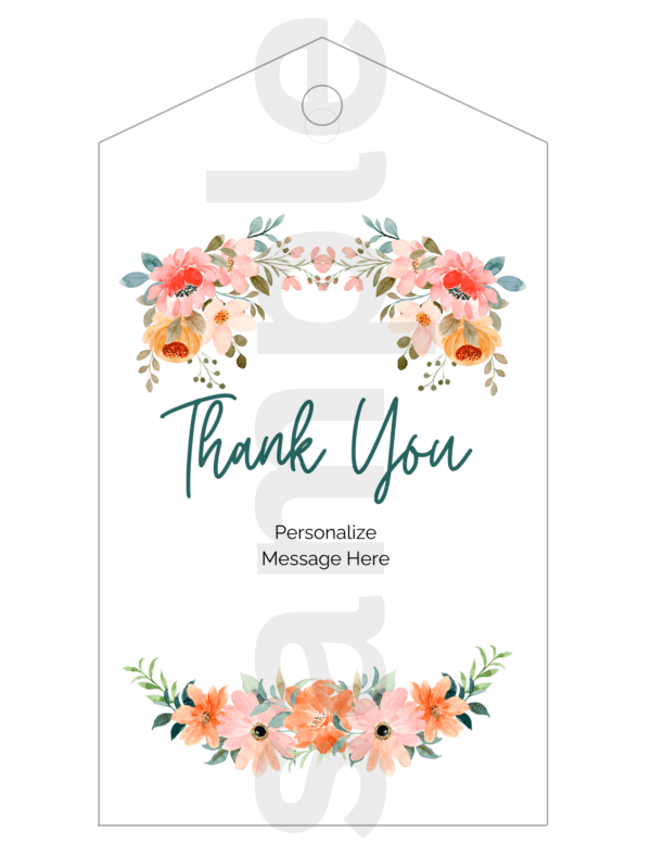 Garden Collection Thank You Gift Tags for All Occasions - Digital Download, Editable, Print at Home