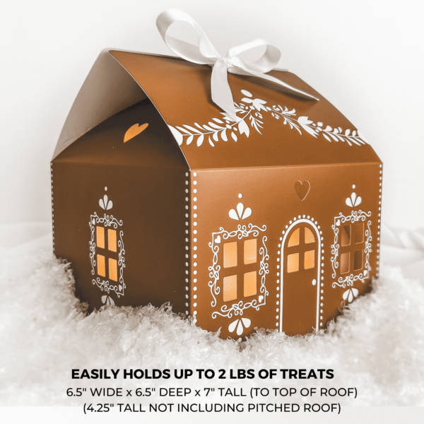 PREORDER * LIMITED EDITION * Holiday Gingerbread House Cookie Packaging with Ribbons (20 pack set) - Image 2