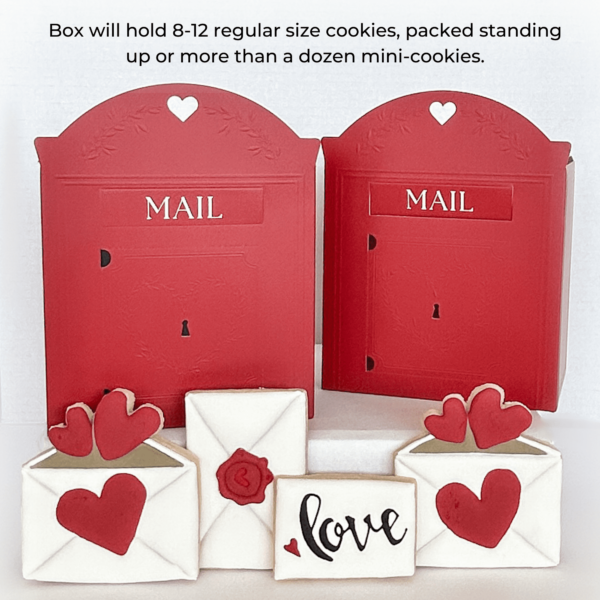 * LIMITED EDITION* Special Delivery Red Mailbox Cookie Boxes with Swing Slot and Perforated Front Opening (20 pack set) - Image 6