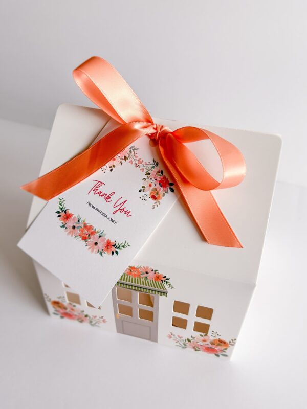 * LIMITED EDITION * Flower Garden Cookie House Boxes with Neutral Ribbons (20 pack set) - Image 8