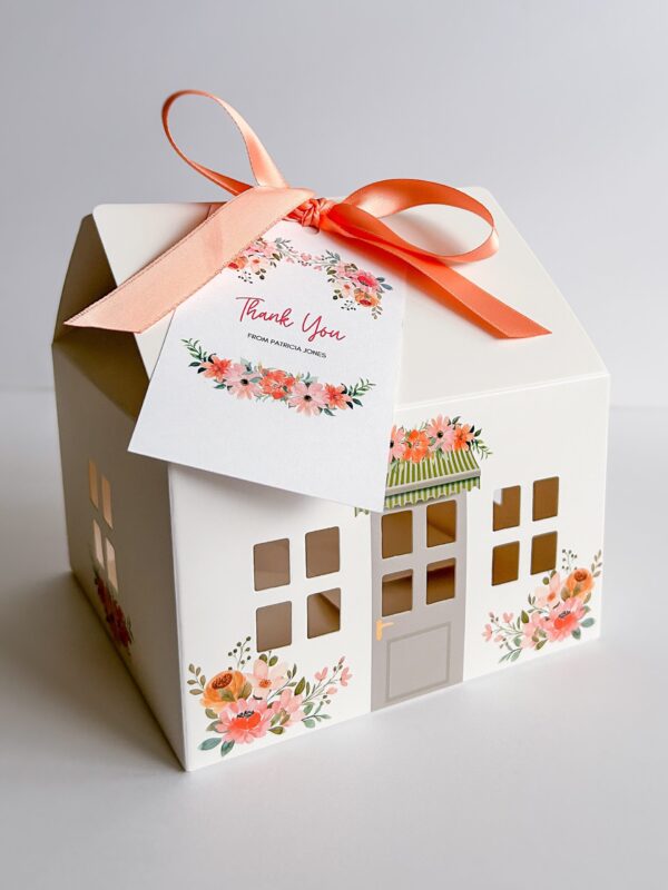 * LIMITED EDITION * Flower Garden Cookie House Boxes with Neutral Ribbons (20 pack set) - Image 7