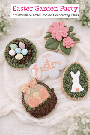 Karentology Easter Garden Party Cookie Decorating Class