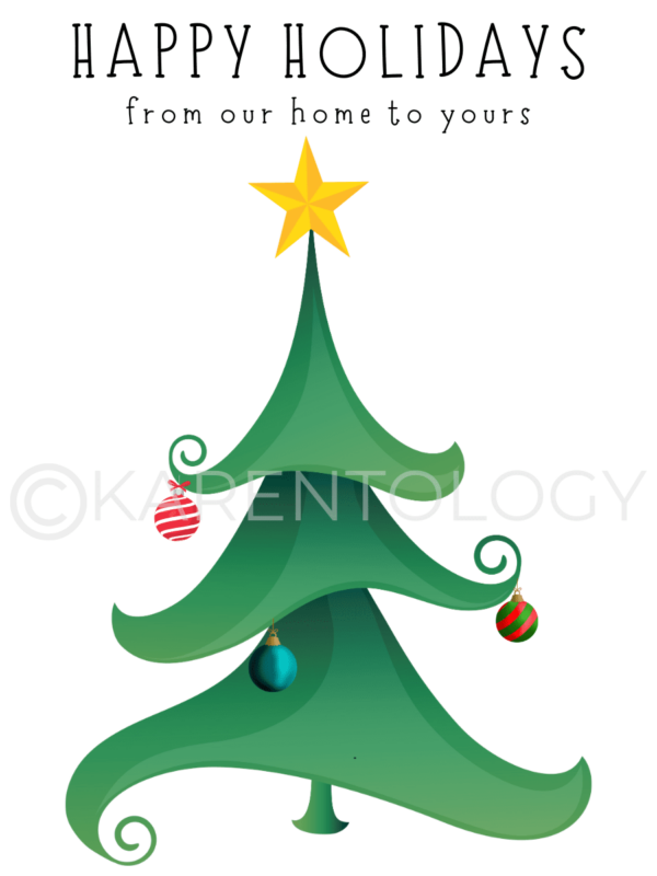 Christmas Tree Gift Tag - Instant Download, Editable, Printable - Image 3