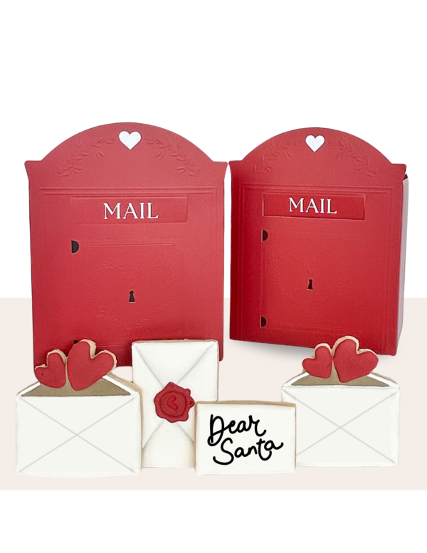 * LIMITED EDITION* Special Delivery Red Mailbox Cookie Boxes with Swing Slot and Perforated Front Opening (20 pack set)