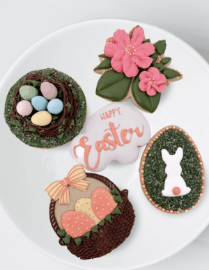 Karentology Easter Garden Party Intermediate Level Cookie Decorating Class