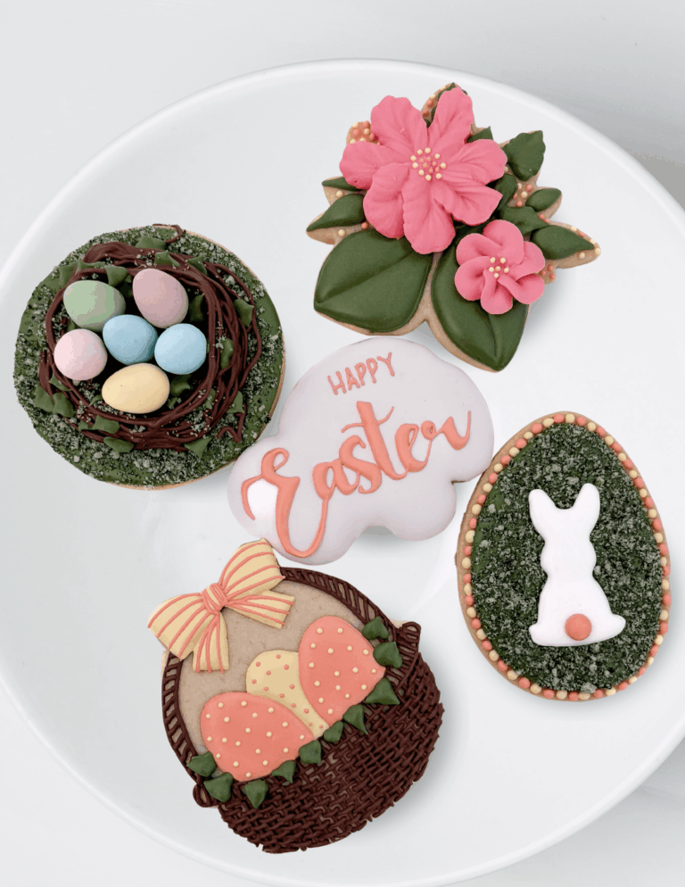 Karentology Easter Garden Party Intermediate Level Cookie Decorating Class