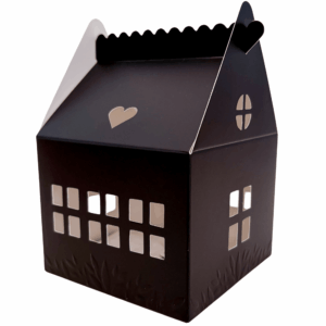 Karentology Small Black Cottage House box