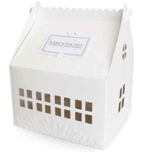 Karentology Large White Cottage Cookie Boxes
