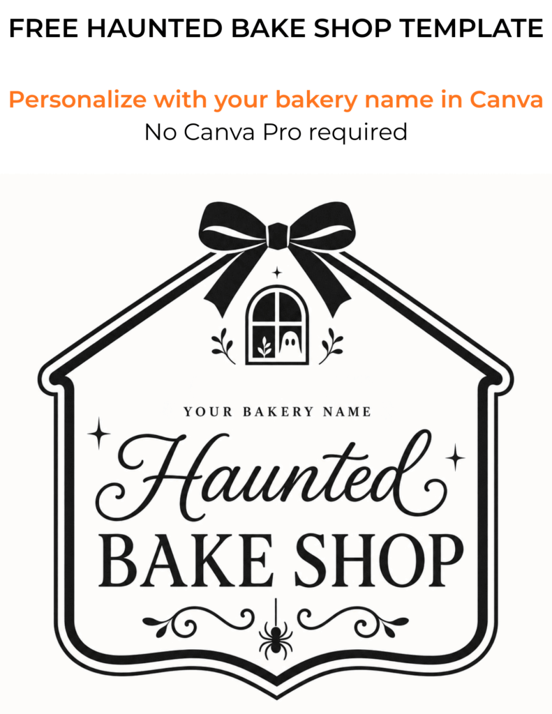 Karentology Haunted Bakeshop Editable Freebie