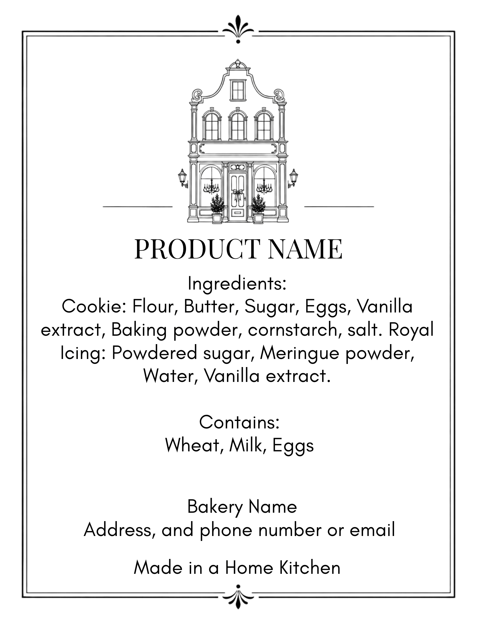 Karentology Mayfair Brand Ingredient Labels